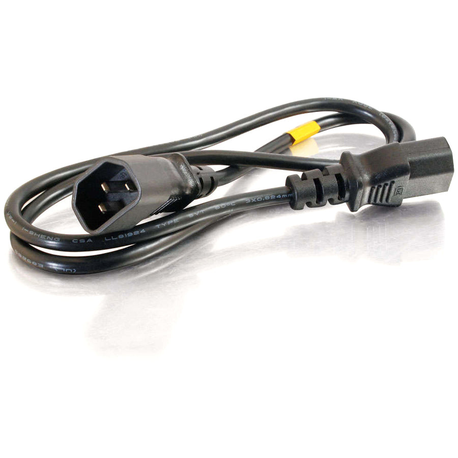 C2G 3ft Computer Power Extension Cable - 18 AWG - 250 Volt — 03120