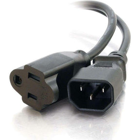 C2G 3ft 18 AWG Monitor Power Adapter Cord (IEC320C14 to NEMA 5-15R) — 03132