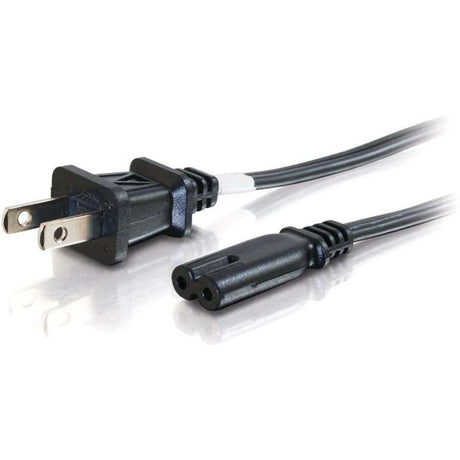 C2G 6ft Power Cord - Non Polarized Power Cord - NEMA 1-15P to IEC320C7 — 27398