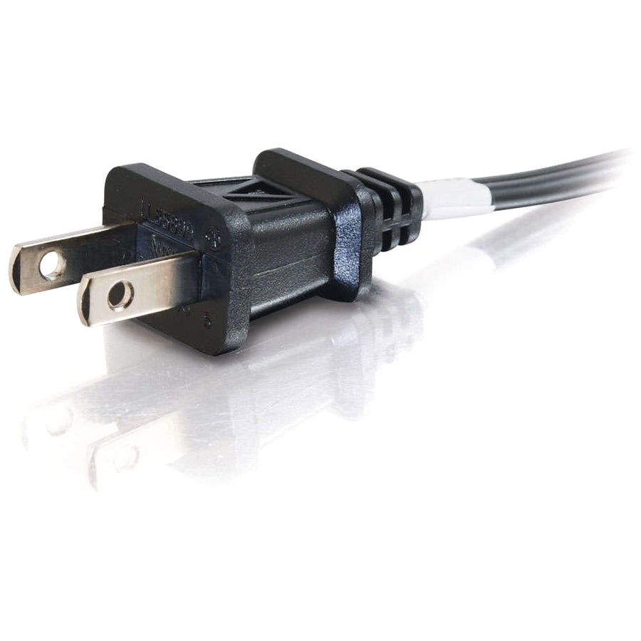 C2G 6ft Power Cord - Non Polarized Power Cord - NEMA 1-15P to IEC320C7 — 27398