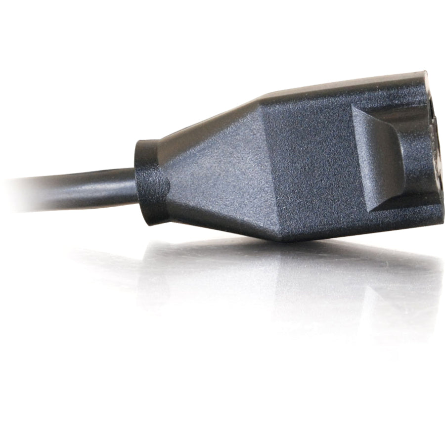 C2G 1ft Power Extension Cord - 18 AWG - Outlet Saving Cord — 03137