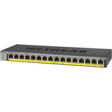 Netgear 16-Port 76W PoE/PoE+ Gigabit Ethernet Unmanaged Switch — GS116LP-100NAS