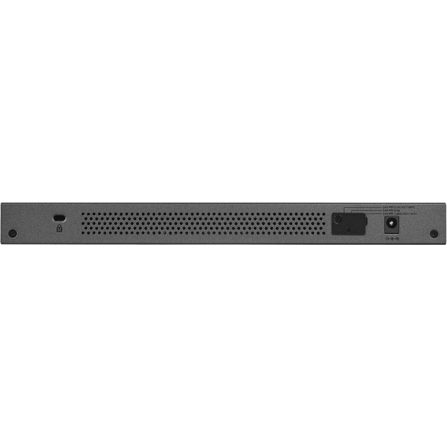 Netgear 16-Port 183W PoE/PoE+ Gigabit Ethernet Unmanaged Switch — GS116PP-100NAS