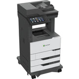 Lexmark MX820 MX822ade Laser Multifunction Printer-Monochrome-Copier/Fax/Scanner-55 ppm Mono Print-1200x1200 Print-Automatic Duplex Print-300000 Pages Monthly-1200 sheets Input-Color Scanner-600 Optical Scan-Monochrome Fax-Gigabit Ethernet — 25B2000