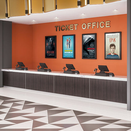 Chief Impact 49" On-Wall Kiosk - Portrait Orientation - Black — LW49UBP
