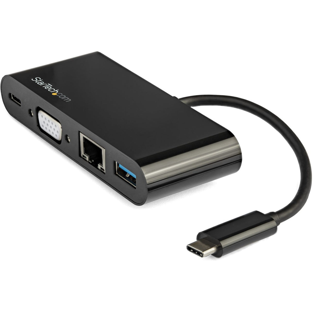 StarTech.com USB-C Multiport Adapter - Mini USB-C Dock w/ VGA Video - 60W Power Delivery Passthrough - USB Type-A 5Gbps - Gigabit Ethernet — DKT30CVAGPD