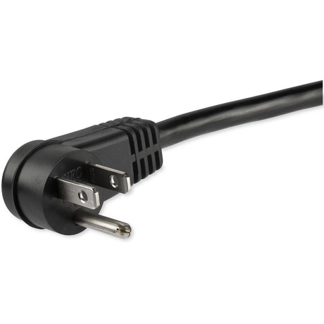 StarTech.com 1ft (0.3m) Power Extension Cord, Right Angle NEMA 5-15P to NEMA 5-15R, 13A 125V, 16AWG, Black, Outlet Extension Cable — PAC101R1