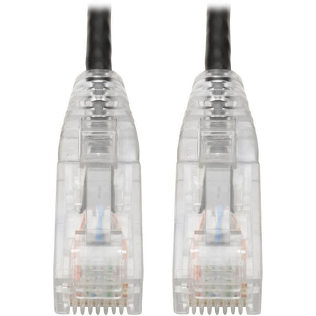Eaton Tripp Lite Series Cat6 Gigabit Snagless Slim UTP Ethernet Cable (RJ45 M/M), PoE, Black, 1 ft. (0.31 m) — N201-S01-BK