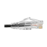 Eaton Tripp Lite Series Cat6 Gigabit Snagless Slim UTP Ethernet Cable (RJ45 M/M), PoE, Black, 1 ft. (0.31 m) — N201-S01-BK