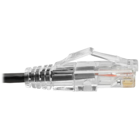 Eaton Tripp Lite Series Cat6 Gigabit Snagless Slim UTP Ethernet Cable (RJ45 M/M), PoE, Black, 1 ft. (0.31 m) — N201-S01-BK