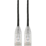 Eaton Tripp Lite Series Cat6 Gigabit Snagless Slim UTP Ethernet Cable (RJ45 M/M), PoE, Black, 2 ft. (0.61 m) — N201-S02-BK