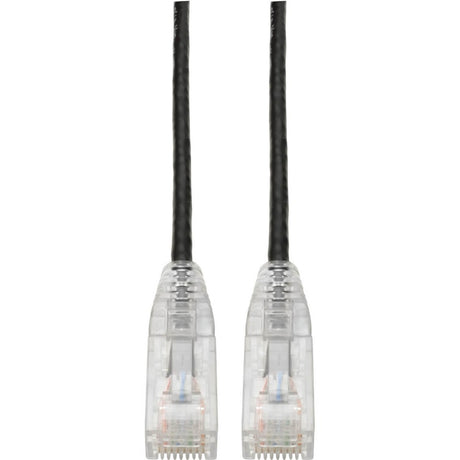 Eaton Tripp Lite Series Cat6 Gigabit Snagless Slim UTP Ethernet Cable (RJ45 M/M), PoE, Black, 3 ft. (0.91 m) — N201-S03-BK