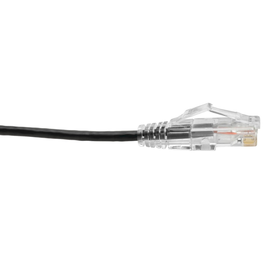 Eaton Tripp Lite Series Cat6 Gigabit Snagless Slim UTP Ethernet Cable (RJ45 M/M), PoE, Black, 7 ft. (2.13 m) — N201-S07-BK