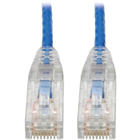 Eaton Tripp Lite Series Cat6 Gigabit Snagless Slim UTP Ethernet Cable (RJ45 M/M), PoE, Blue, 7 ft. (2.13 m) — N201-S07-BL