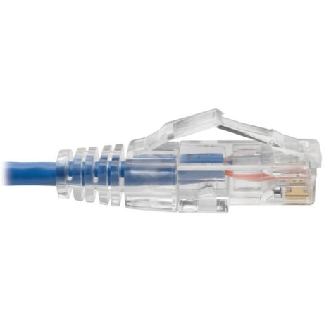 Eaton Tripp Lite Series Cat6 Gigabit Snagless Slim UTP Ethernet Cable (RJ45 M/M), PoE, Blue, 7 ft. (2.13 m) — N201-S07-BL