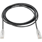Eaton Tripp Lite Series Cat6 Gigabit Snagless Slim UTP Ethernet Cable (RJ45 M/M), PoE, Black, 10 ft. (3.05 m) — N201-S10-BK