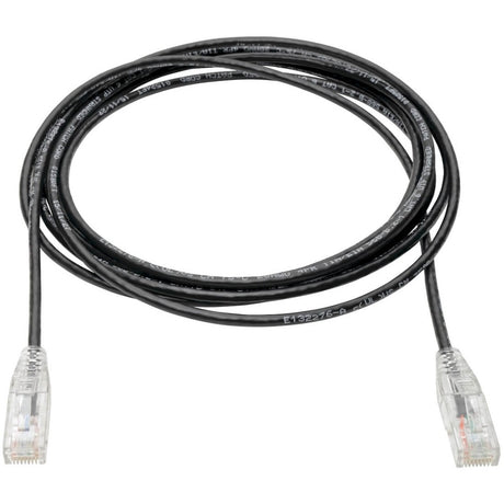 Eaton Tripp Lite Series Cat6 Gigabit Snagless Slim UTP Ethernet Cable (RJ45 M/M), PoE, Black, 10 ft. (3.05 m) — N201-S10-BK