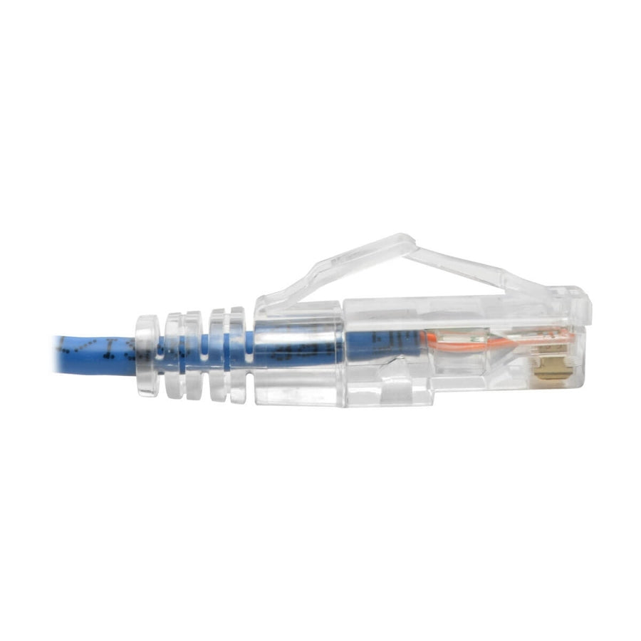 Eaton Tripp Lite Series Cat6 Gigabit Snagless Slim UTP Ethernet Cable (RJ45 M/M), PoE, Blue, 10 ft. (3.05 m) — N201-S10-BL