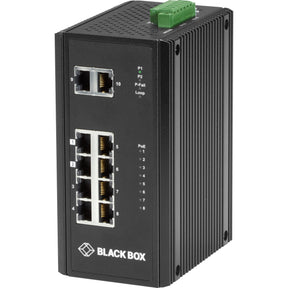 Black Box Industrial (8) 10/100/1000 PoE + (2) Gigabit Ethernet Switch — LPH3100A