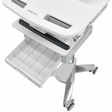 Ergotron StyleView Electric Lift Cart with Pivot, LiFe Powered, 1 Drawer (1x1) — SV44-2312-1