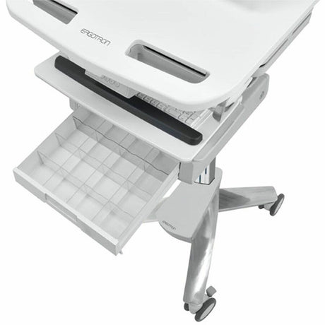Ergotron StyleView Electric Lift Cart with Pivot, LiFe Powered, 1 Drawer (1x1) — SV44-2312-1