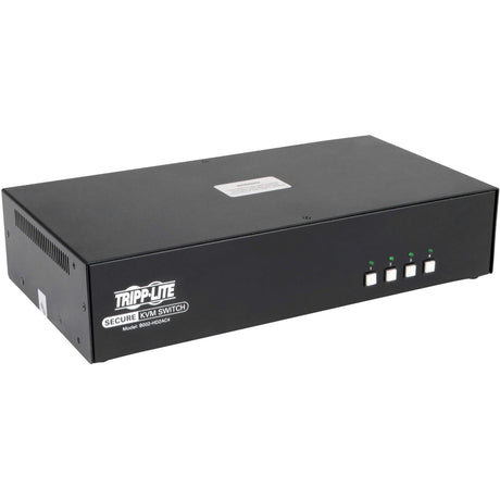 Tripp Lite by Eaton Secure KVM Switch, 4-Port, HDMI to DisplayPort, Dual Monitor, 4K, NIAP PP3.0 Certified, Audio, CAC, TAA — B002-HD2AC4