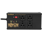 Tripp Lite by Eaton Isobar 4-Outlet Surge Protector, 8 ft. (2.43 m) Cord, Right-Angle Plug, 3330 Joules, 2 USB Ports, Metal Housing — IBAR4ULTRAUSBB