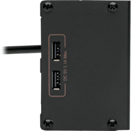 Tripp Lite by Eaton Isobar 4-Outlet Surge Protector, 8 ft. (2.43 m) Cord, Right-Angle Plug, 3330 Joules, 2 USB Ports, Metal Housing — IBAR4ULTRAUSBB