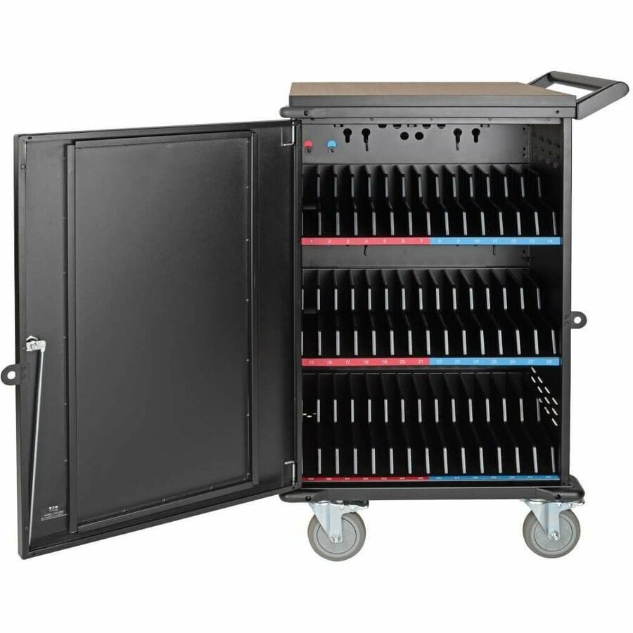 Tripp Lite by Eaton 42-Device AC Mobile Charging Cart - Laptops and Chromebooks, 120V, NEMA 5-15P, 10 ft. (3.05 m) Cord, Black — CSC42AC
