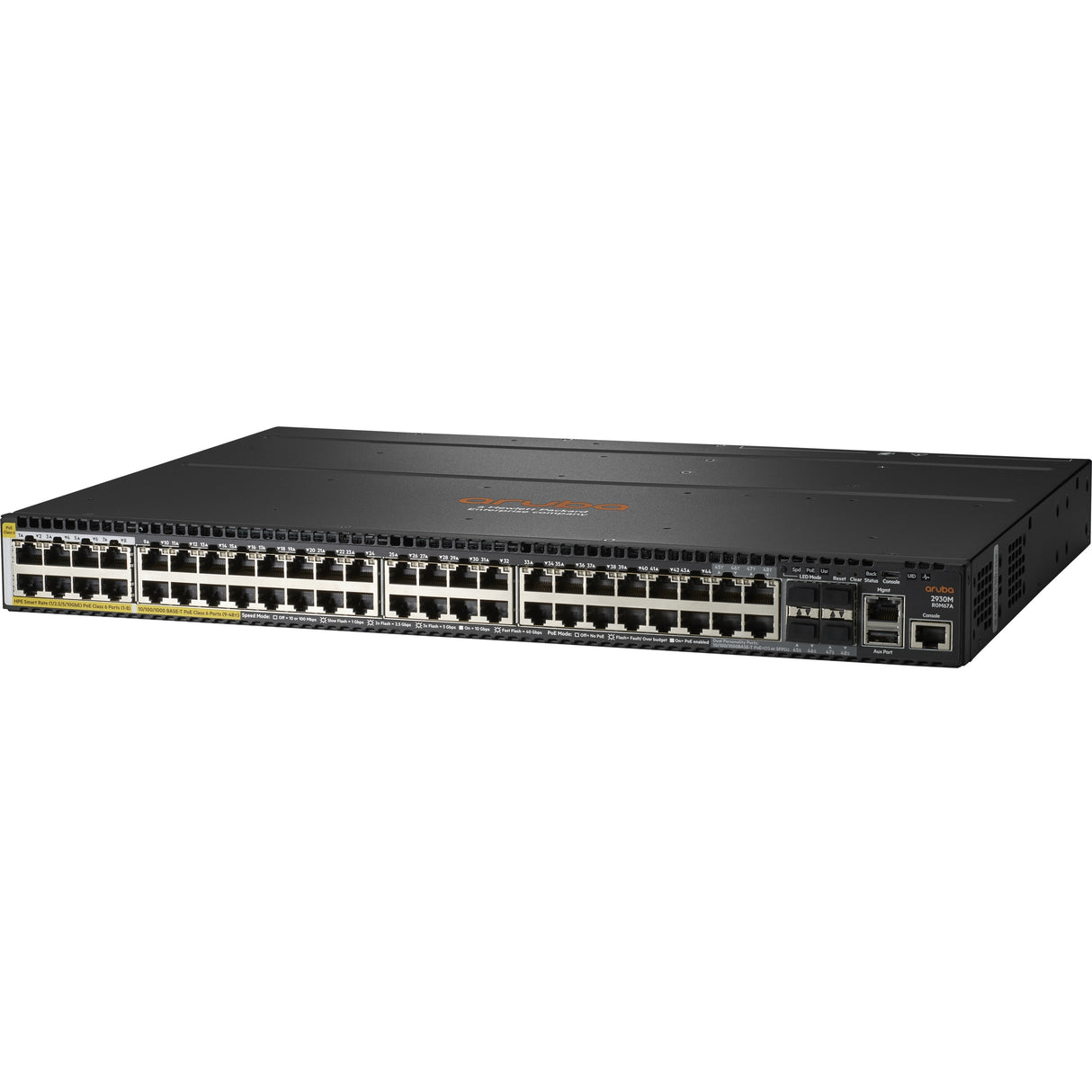 HPE 2930M 40G 8 Smart Rate PoE Class 6 1-slot Switch — R0M67A