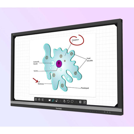 ViewSonic ViewBoard IFP8650-E2 - 4K Interactive Display with WiFi Adapter and Mobile Trolley Cart - 350 cd/m2 - 86" — IFP8650-E2