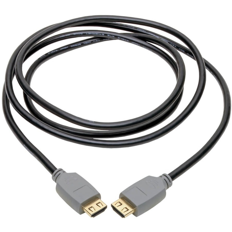 Eaton Tripp Lite Series 4K HDMI Cable (M/M) - 4K 60 Hz, HDR, 4:4:4, Gripping Connectors, Black, 2 m — P568-02M-2A