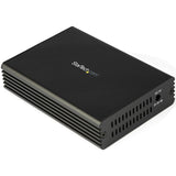 StarTech.com 10GbE Fiber Ethernet Media Converter 10GBASE-T- SFP to RJ45 Single Mode/Multimode Fiber to Copper Bridge 10Gbps Network — MCM10GSFP