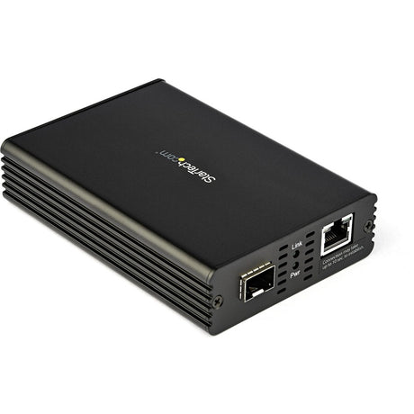 StarTech.com 10GbE Fiber Ethernet Media Converter 10GBASE-T- SFP to RJ45 Single Mode/Multimode Fiber to Copper Bridge 10Gbps Network — MCM10GSFP
