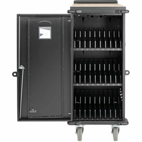 Tripp Lite by Eaton 27-Device AC Charging Cart for Laptops and Chromebooks - 120V, NEMA 5-15P, 10 ft. (3.05 m) Cord, Black — CSC27AC