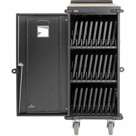 Tripp Lite by Eaton 27-Device AC Charging Cart for Laptops and Chromebooks - 120V, NEMA 5-15P, 10 ft. (3.05 m) Cord, Black — CSC27AC