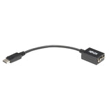 Eaton Tripp Lite Series DisplayPort to VGA Active Adapter Video Converter (M/F), 6-in. (15.24 cm), 50 Pack — P134-06N-VGA-BP
