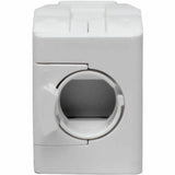 Tripp Lite by Eaton Keystone Jack Cat6/Cat5e, RJ45, Shuttered, Dust Cap - Toolless, PoE/PoE+ Compliant, White, TAA — N238-001-GY-TF