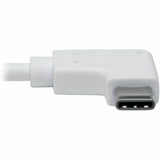 Eaton Tripp Lite Series USB-C to Gigabit Network Adapter with Right Angle USB-C, Thunderbolt 3 Compatibility - White — U436-06N-GBW-RA