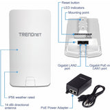 TRENDnet 14 DBI Wi-Fi AC867 Outdoor PoE Preconfigured Point-to-Point Bridge Kit; 4 DBI Directional Antennas; for Point-to-Point Wi-Fi Bridging Applications; 5 GHz; AC867; TEW-840APBO2K