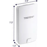 TRENDnet 14 DBI Wi-Fi AC867 Outdoor PoE Preconfigured Point-to-Point Bridge Kit; 4 DBI Directional Antennas; for Point-to-Point Wi-Fi Bridging Applications; 5 GHz; AC867; TEW-840APBO2K