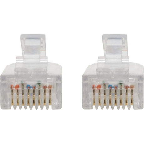 Eaton Tripp Lite Series Cat6 Gigabit Snagless Slim UTP Ethernet Cable (RJ45 M/M), PoE, Blue, 8-in. (20.32 cm) — N201-S8N-BL
