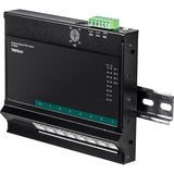 TRENDnet 8-Port Industrial Gigabit PoE+ Wall-Mounted Front Access Switch; 8X Gigabit PoE+ Ports; DIN-Rail Mount; 48 57V DC Power Input; IP30; 200W PoE Budget; Lifetime Protection; TI-PG80F