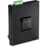 TRENDnet 5-Port Industrial Gigabit PoE+ Wall-Mounted Front Access Switch; 5X Gigabit PoE+ Ports; DIN-Rail Mount; 48 57V DC Power Input; IP30; 120W PoE Budget; Lifetime Protection; TI-PG50F