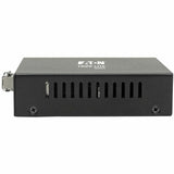 Eaton Tripp Lite Series Gigabit Multimode Fiber to Ethernet Media Converter, PoE+ - 10/100/1000 LC, 850 nm, 550M (1804.46 ft.) — N785-P01-LC-MM1