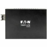 Eaton Tripp Lite Series Gigabit Multimode Fiber to Ethernet Media Converter, PoE+ - 10/100/1000 LC, 850 nm, 550M (1804.46 ft.) — N785-P01-LC-MM1