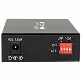 Eaton Tripp Lite Series Gigabit Multimode Fiber to Ethernet Media Converter, PoE+ - 10/100/1000 SC, 850 nm, 550M (1804.46 ft.) — N785-P01-SC-MM1
