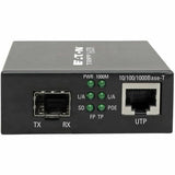 Eaton Tripp Lite Series Gigabit SFP Fiber to Ethernet Media Converter, PoE+ - 10/100/1000 Mbps — N785-P01-SFP