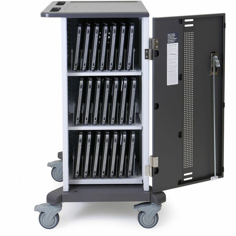 Ergotron YES24 Adjusta Charging Cart & Mobile Makerspace — YES24-CHR-1