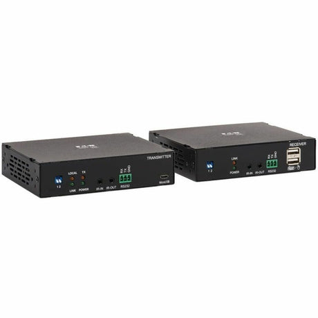 Eaton Tripp Lite Series HDMI over Fiber Extender Kit, Transmitter/Receiver, 4K 60 Hz, 4: 4: 4, RS-232, IR, Multimode LC, 985 ft. (300 m), TAA — B127F-1A1-MM-HH